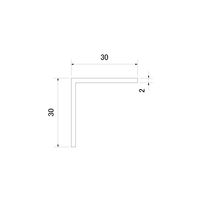 スリーナイン島野 ビニール アングル 茶 30x30x1820 4758 1セット(4本)（直送品）