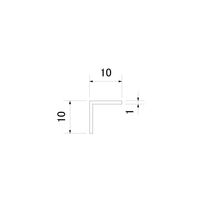 スリーナイン島野 ビニール アングル 茶 10x10x1820 4752 1セット(6本)（直送品）