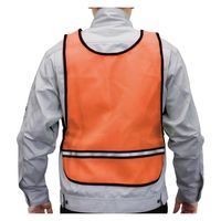 大中産業 反射材付きベスト ビブス 蛍光オレンジ KOBIー5529 1枚（直送品）