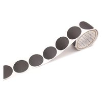 カモ井加工紙 mt 丸シールロール マットブラック(50mmΦ×100枚) MTSEAR06 1個