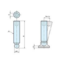 ナベヤ グラブスクリュー(SGB) SGBー08063 1セット(24本)（直送品）