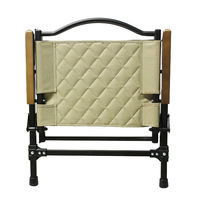 角利産業 フォールディングチェア 難燃キルト生地 サンドベージュ 00089219 1脚（直送品）