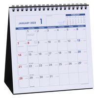 ２０２３年度1月始まりカレンダー クオバディス コンパクトプランナー 卓上タイプ ホワイトペーパー 1冊（直送品）