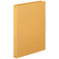 フラットファイル厚とじ A4タテ 10冊 イエロー アスクル  オリジナル（わけあり品）