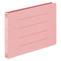 アスクル フラットファイル エコノミータイプ（コクヨ製造） A5ヨコ ピンク 1袋（10冊入）  オリジナル（わけあり品）