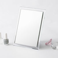 永井興産 スクエア卓上ミラー CLEAR 幅205×奥行20×高さ280mm クリア NK-262-12 １セット（12個入）（直送品）