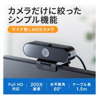 サンワサプライ マイク無しWEBカメラ CMS-V67BK 1個（直送品）