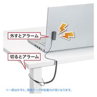 サンワサプライ アラームセキュリティ(ループワイヤー) SL-29ALMN 1個（直送品）