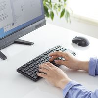 サンワサプライ ワイヤレス静音キーボード(2.4GHzワイヤレス・テンキーなし) SKB-WL38BK 1個