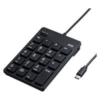 サンワサプライ USBテンキー(Type-Cコネクタ・USB2.0ハブ付き) NT-18CUHBK 1個（直送品）
