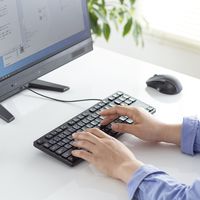 サンワサプライ 静音キーボード(有線・テンキーなし) SKB-SL38BK 1個