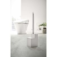 替えブラシ収納付き流せるトイレブラシスタンド タワー（tower）ホワイト 5722 1個 山崎実業