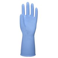 【ニトリル手袋】 エステー モデルローブ No.350 ニトリルハード中厚手 ブルー M 1セット（3双：1双×3）