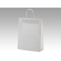 福助工業 紙袋 紙手提袋 ラッピーバッグNo.2 晒無地 200枚(50×4) 00084205 1ケース(200枚入(50枚×4袋))（直送品）