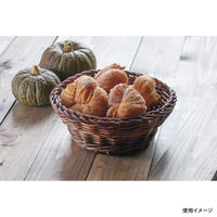 トーダイ PPラタン RO-281-BRM エコノミー 丸型バスケット 20型 ブラウンマーブル 1個 01028120（直送品）