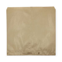 福助工業 惣菜袋 ニュー耐油耐水紙袋 平袋 未晒F-大 3000枚(500×6) 0201464 1ケース(3000枚入(500枚×6袋))（直送品）