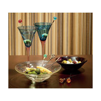 トーダイ カトラリー UK ダイアモンドヘッド マティーニピック・グリーン 10本(1×10) 03400951 1ケース(10本入)（直送品）