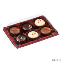 福助工業 菓子容器 華詩パック WK-6 R・B 600枚(50×12) 0521388 1ケース(600枚入(50枚×12袋))（直送品）