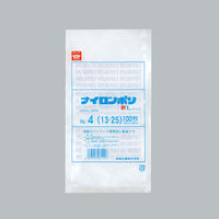 真空袋 ナイロンポリ 新Lタイプ No.4 (13-25) 3000枚(100×30) 0707570（直送品）