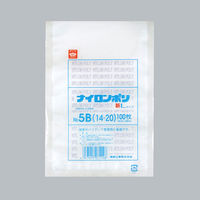 真空袋 ナイロンポリ 新Lタイプ No.5B (14-20) 3000枚(100×30) 0707600（直送品）