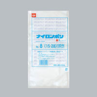 真空袋 ナイロンポリ 新Lタイプ No.8 (15-28) 2400枚(100×24) 0707661（直送品）