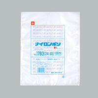 真空袋 ナイロンポリ 新Lタイプ No.17B3 (24-30) 1200枚(100×12) 0707880（直送品）