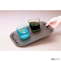トーダイ お盆・トレー ノンスリップ アルボルトレー ブラック ABT-28BK 1個 342ABK28（直送品）
