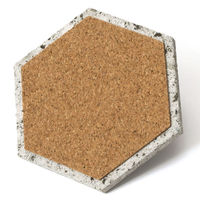 トーダイ 大谷石コースター 1等品 六角 面取り 1個 36900061（直送品）