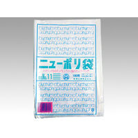 福助工業 ポリ袋 ニューポリ袋 003 No.11 4000枚(100×40) 386635 1ケース(4000枚入(100枚×40袋))（直送品）