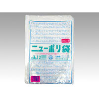 ポリ袋 ニューポリ袋 003 No.12 ひも付 100枚 4000枚(100×40) 386641（直送品）