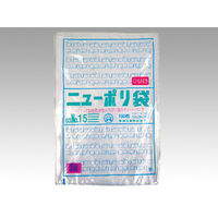 福助工業 ポリ袋 ニューポリ袋 003 No.15 ひも付き 5527 1セット(1袋(100枚)×30)（直送品）