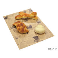 大阪ポリヱチレン販売 大阪ポリエチレン ヨーロピアンラッピングペーパー(茶) 450×600【weeco】　1000枚(1×1000)（直送品）