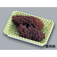 福助工業 弁当容器 LC・R LC-6 チェック緑 900枚(100×9) 572527 1ケース(900枚入(100枚×9袋))（直送品）