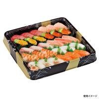 福助工業 寿司容器 寿司桶 角桶 金流 3H 本体 120枚(10×12) 578355 1ケース(120枚入(10枚×12袋))（直送品）