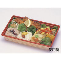 福助工業 寿司容器 富久折 D-20 木目 600枚(50×12) 593931 1ケース(600枚入(50枚×12袋))（直送品）