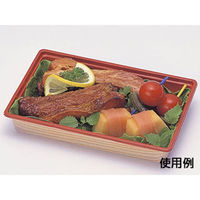 福助工業 寿司容器 富久折 D-15 木目 800枚(50×16) 593923 1ケース(800枚入(50枚×16袋))（直送品）