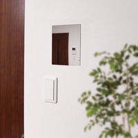 東洋ケース バスミラー ピタッとミラー 長方形 ミラー 鏡 お風呂 粘着 割れない 363496 1個