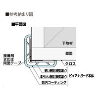 フクビ化学工業 ピュアナガード30 25×25×3000mm チョコブラウン PG30B 1梱包（20本入）（直送品）