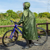 アクセス リュックインレインコート オリーブグリーン Mサイズ ARG-211 1個