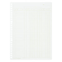 コクヨ 一色刷りルーズリーフ B5 銀行勘定帳 100枚入 リ-308 1冊