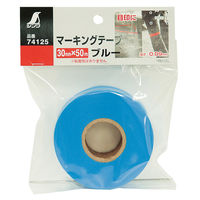 シンワ測定 マーキングテープ 30mm×50m ブルー 74125 1個