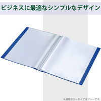 コクヨ クリヤーブック固定式20ポケット・青 K2ラ-K20B 1冊