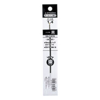 三菱鉛筆 楽ノック 極太 ボールペン替芯 1.4mm 黒(ブラック) SA14CN.24 1本