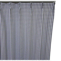 コルネ 既製カーテン ギンガム 幅1000×長さ1780mm ダークブルー G1021 1枚（直送品）