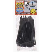 ヤザワコーポレーション FTC75K110/束ねるバンド 75mm 黒 110本 FTC75K110 1パック