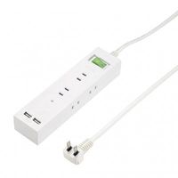 ヤザワコーポレーション 集中スイッチ付6個口タップ+USB2ポート 2m ホワイト H6BK8122UWH 1個