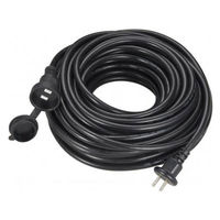 ヤザワコーポレーション 防雨型延長コード1個口20mブラック H7RP1020BK 1個