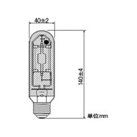 パナソニック セラメタ 片口金 E形 150形 拡散形 色温度3500K E26口金 MT150FCE-WWN（直送品）