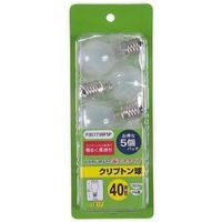 ヤザワコーポレーション 省エネクリプトンランプ P35 E17 40W形 フロスト P351736F5P 1パック