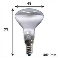 旭光電機工業 ミニレフランプ R45 フロスト E14 R45E14110V40WF（直送品）